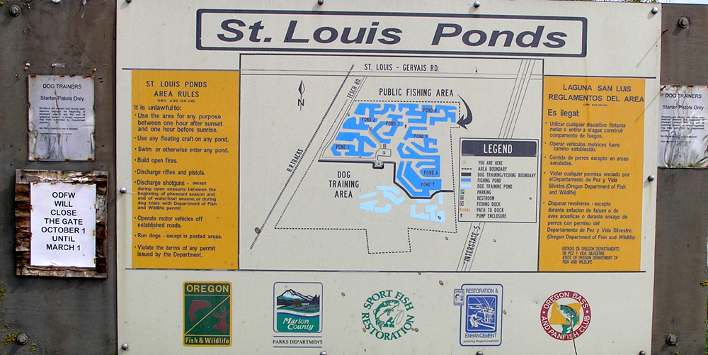St Louis Ponds Oregon Map United States Map